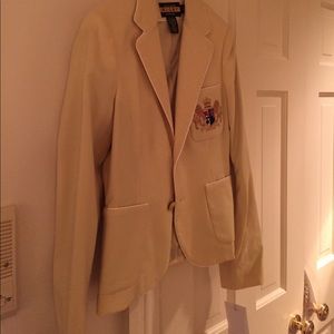 Rugby by Ralph Lauren yellow/ cream/white piping